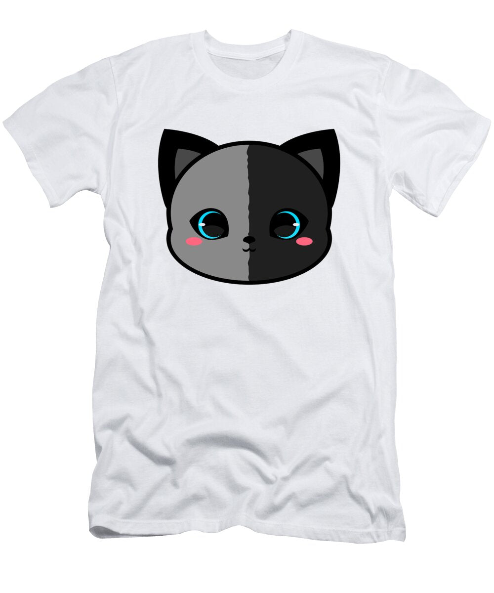 Cute Grey and Black Chimera Cat Alien3287 T-Shirt