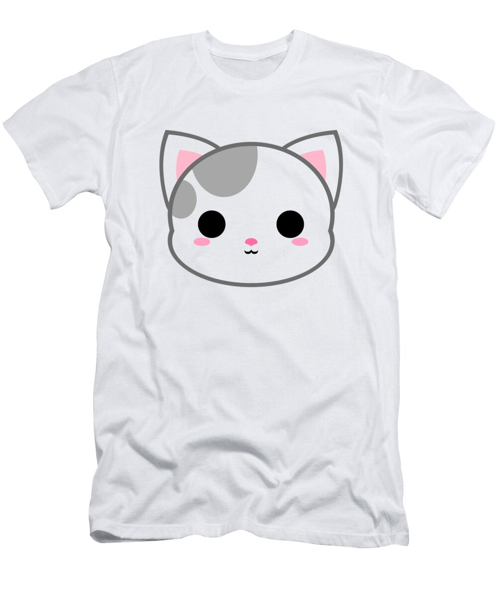 Cute Grey Spotted Cat Alien3287 T-Shirt