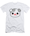 Cute Grey Spotted Pig Rose Nguyen T-Shirt