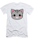 Cute Grey Tabby Cat Alien3287 T-Shirt