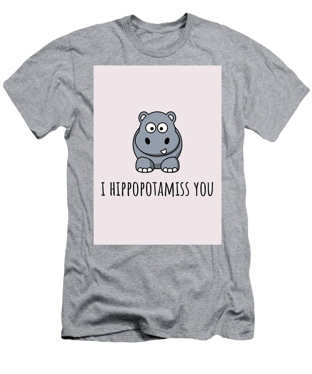 Cute Hippo Card Romantic Valentine Card Valentines Day Card Boyfriend Card Hippopotamiss Joey Lott T-Shirt