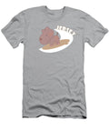 Cute Jersey Chibi Cartoon Surfing Hippo on Wave Retro Style Barefoot Bodeez Art T-Shirt