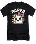 Cute Kawaii Paper with Bow Rock Paper Moon T-Shirt