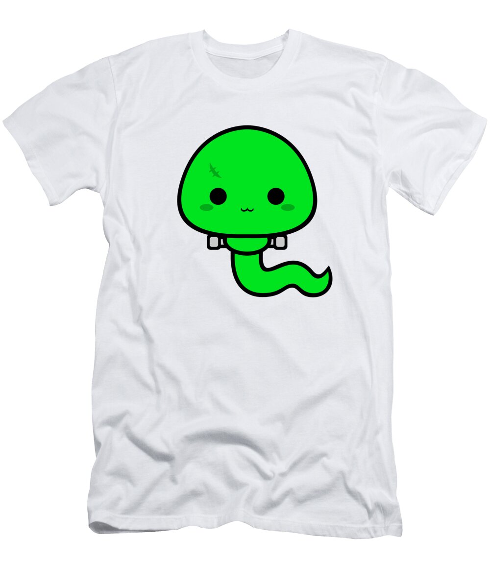 Cute Kawaii Sperm Frankensteins Monster Alien3287 T-Shirt