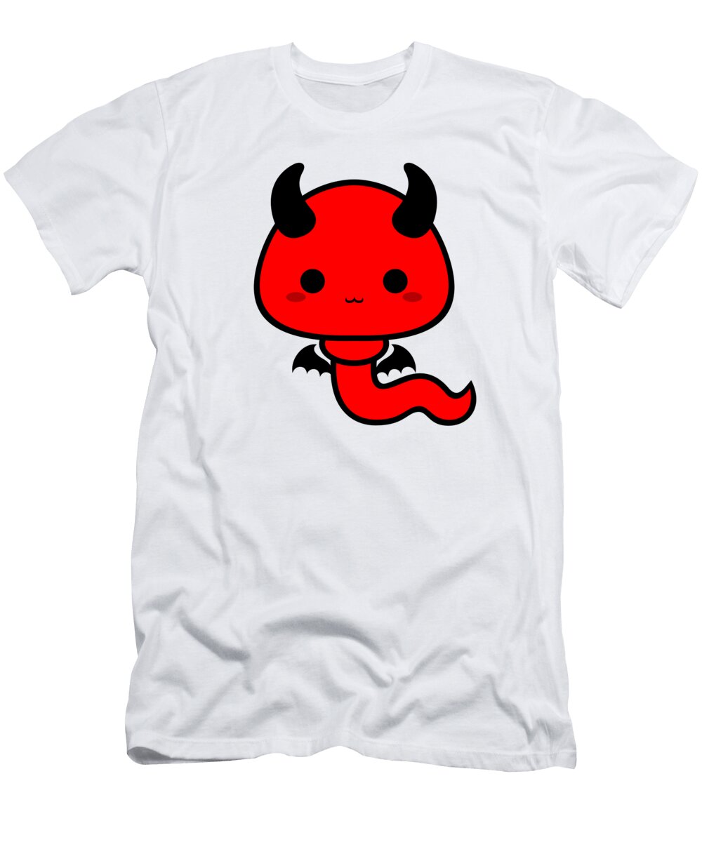 Cute Kawaii Sperm Red Devil Alien3287 T-Shirt