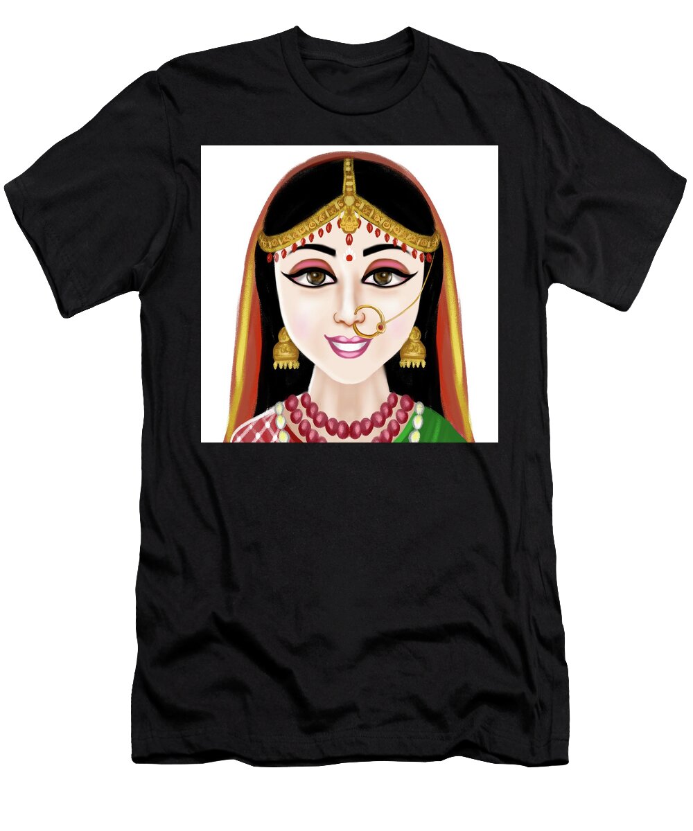 Cute Keerti Da Cartoon Art Nikhil Mishra T-Shirt