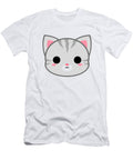 Cute Light Grey Tabby Cat Alien3287 T-Shirt