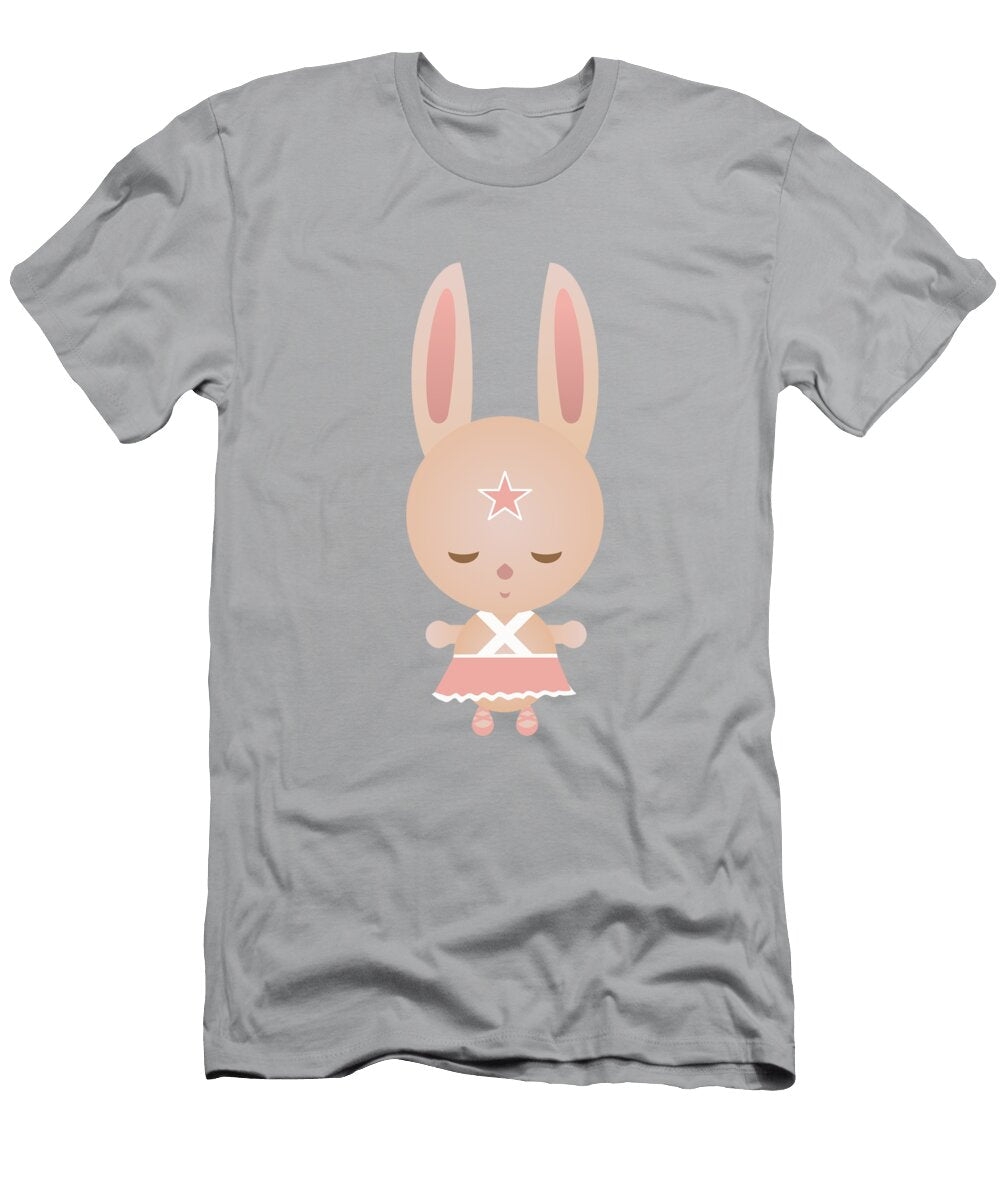 Cute Little Chibi Girl Bunny Looking Adorable Barefoot Bodeez Art T-Shirt