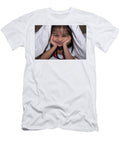 Cute Little Girl on the Bed Woke Up in the Morning in Her Bed S Bill Roque T-Shirt