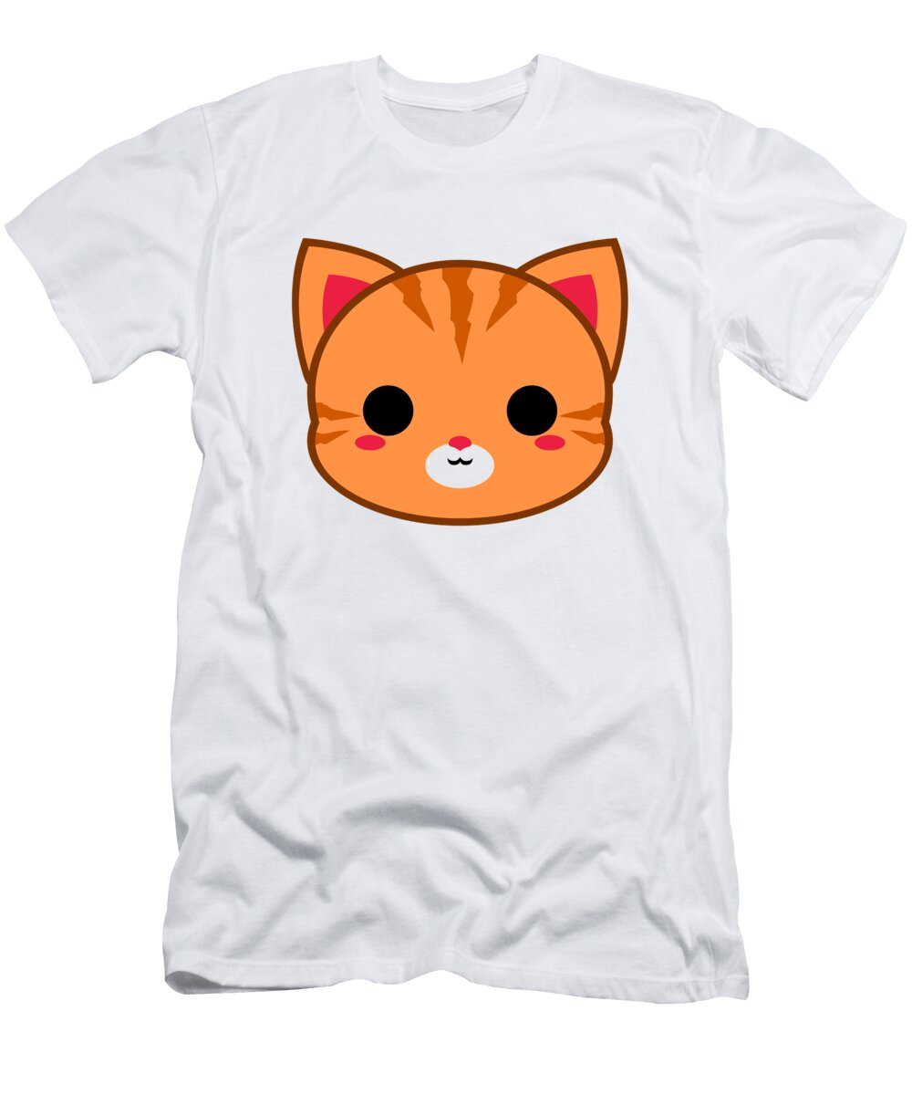 Cute Orange Ginger Cat Alien3287 T-Shirt