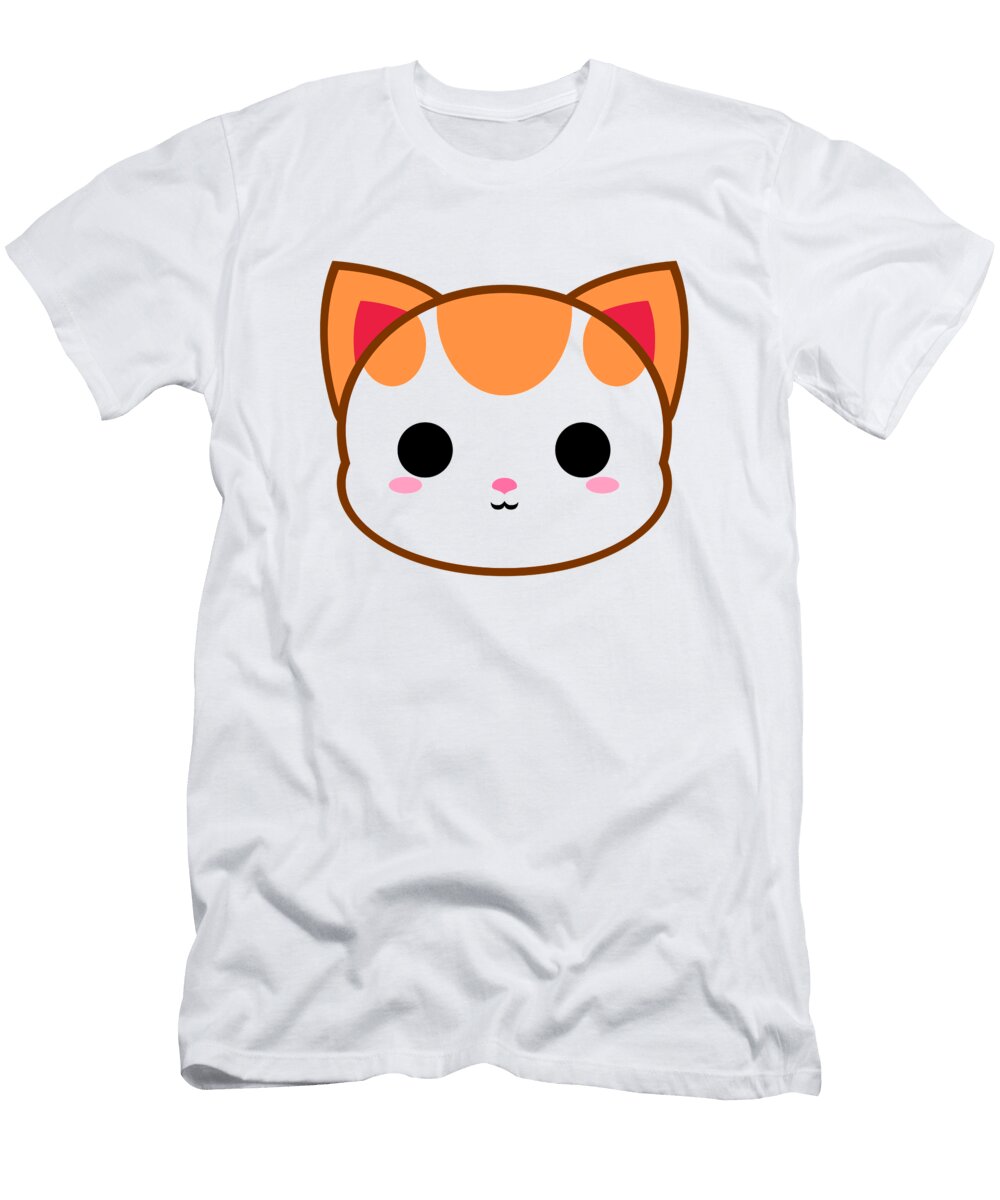Cute Orange Spotted Cat Alien3287 T-Shirt
