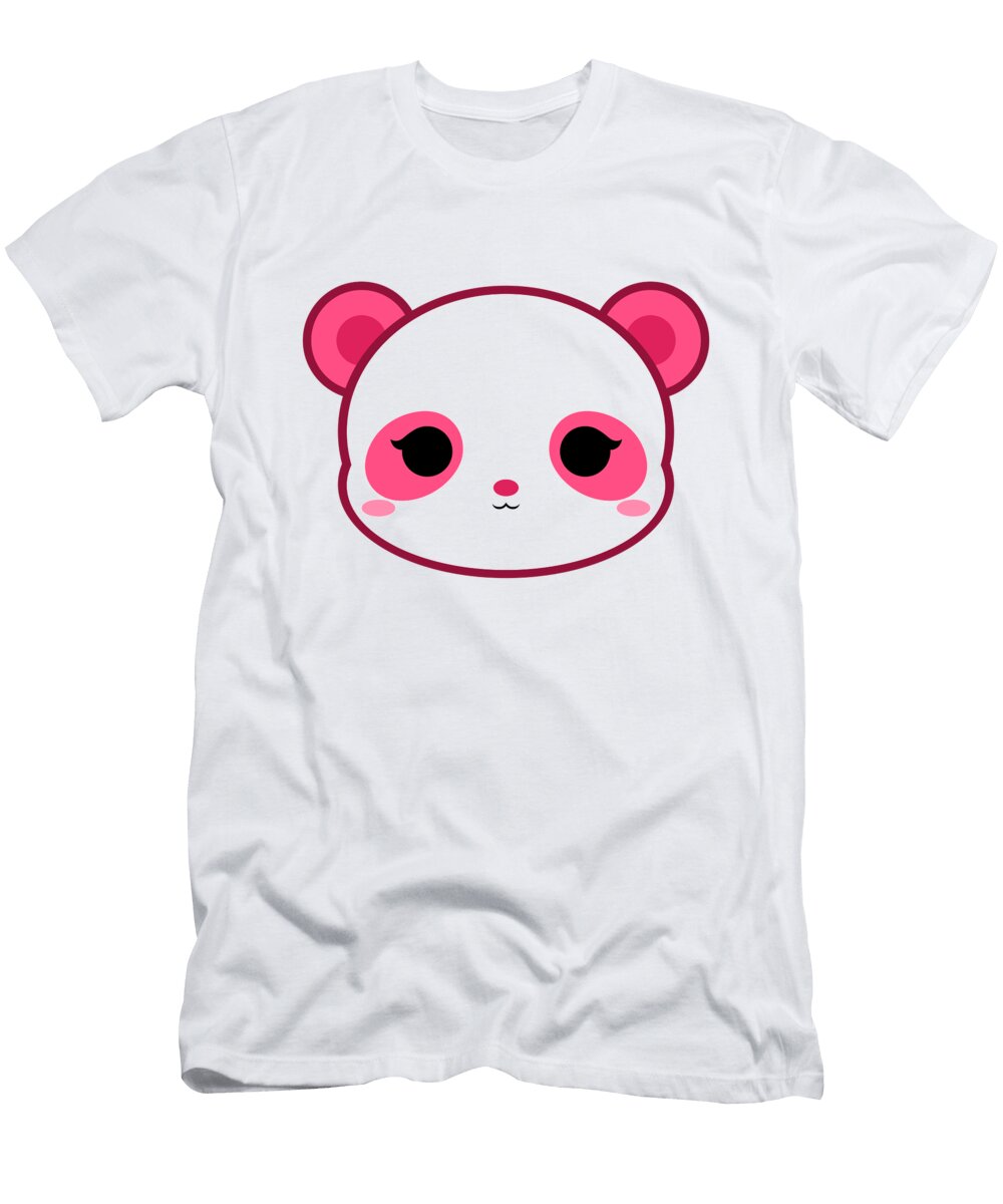 Cute Pink Panda Alien3287 T-Shirt