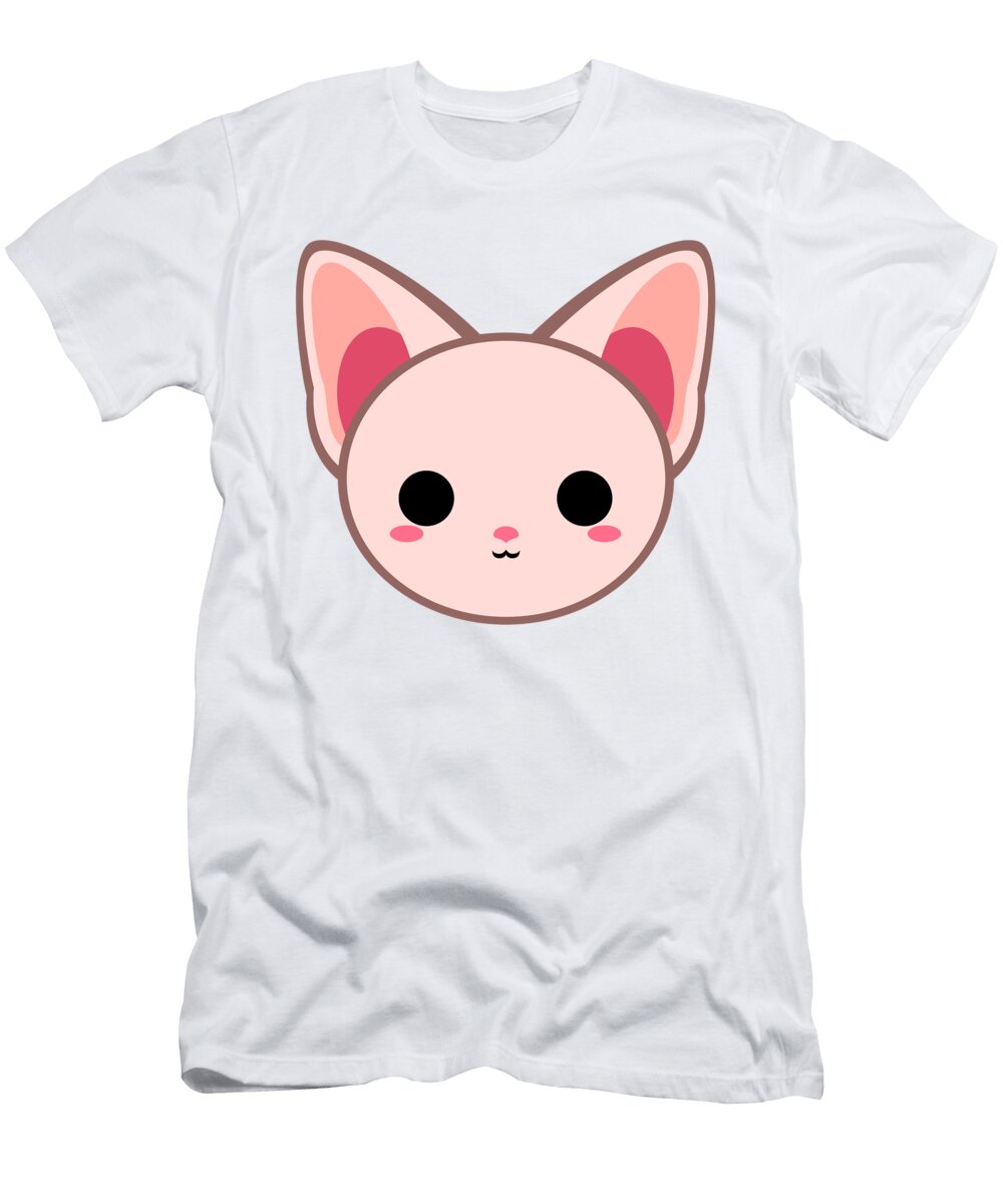 Cute Pink Sphynx Cat Alien3287 T-Shirt