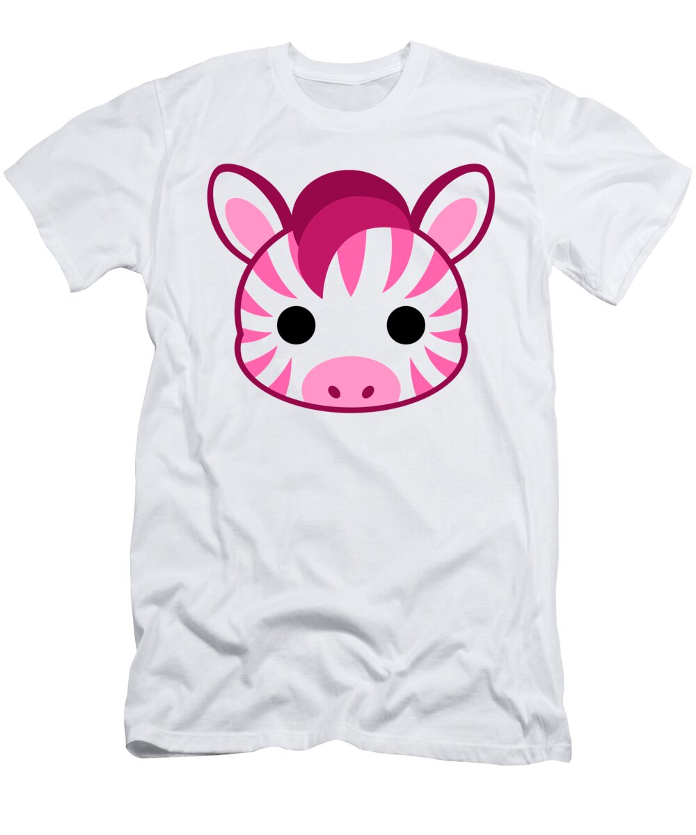 Cute Pink Zebra Rose Nguyen T-Shirt