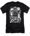 Cute Retro Characters Doodle White Frank Curkovic T-Shirt