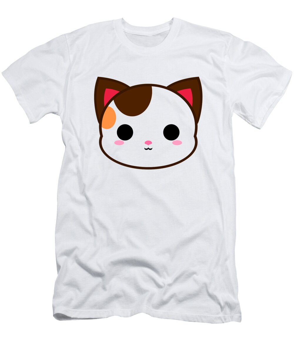 Cute Spotted Calico Cat Alien3287 T-Shirt