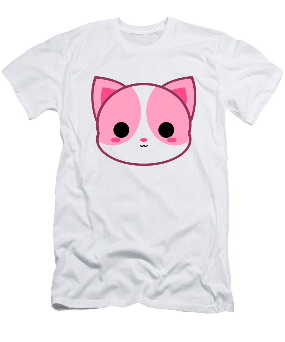 Cute Tuxedo Pink Cat Alien3287 T-Shirt