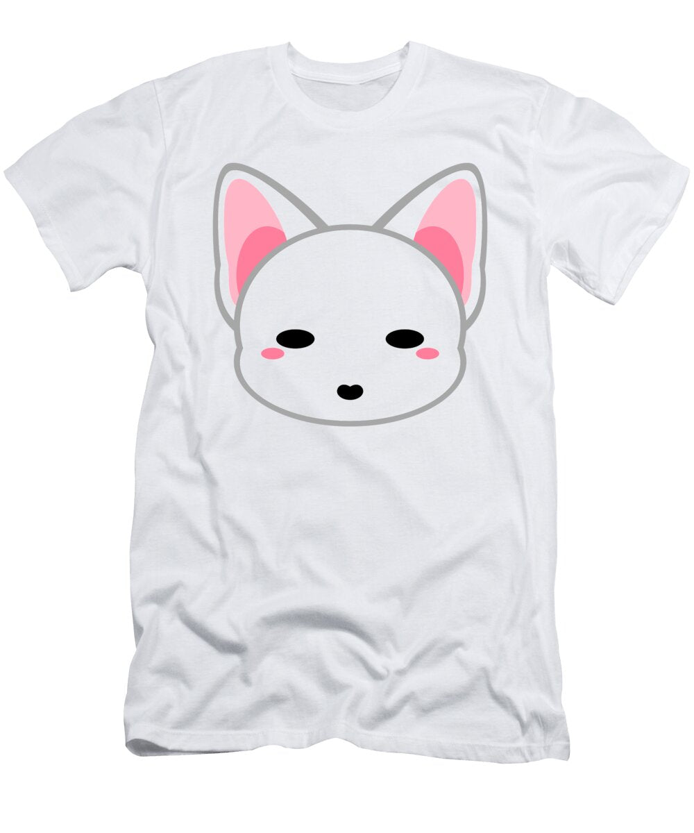 Cute White Bull Terrier Alien3287 T-Shirt