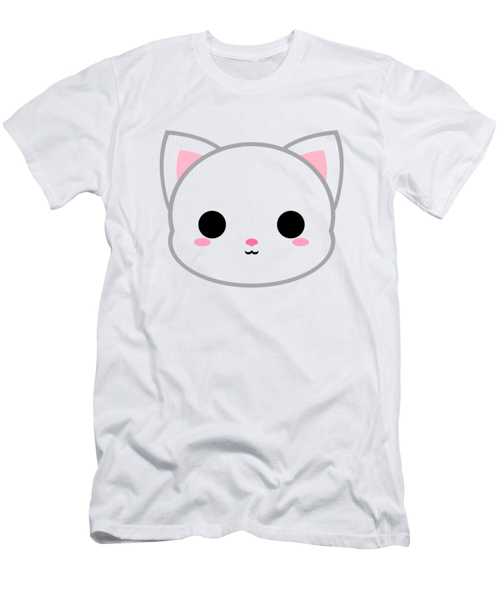 Cute White Cat Alien3287 T-Shirt