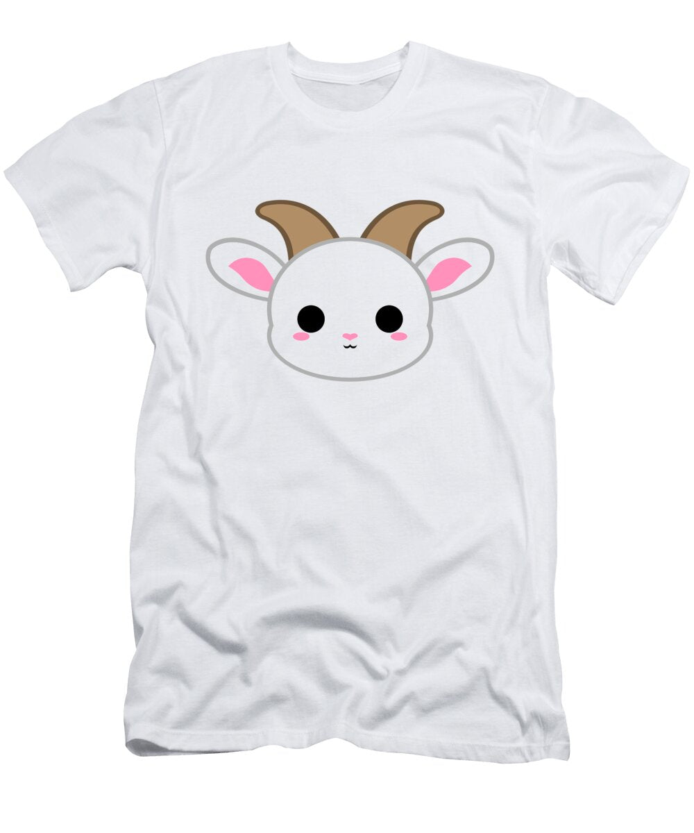Cute White Goat Alien3287 T-Shirt