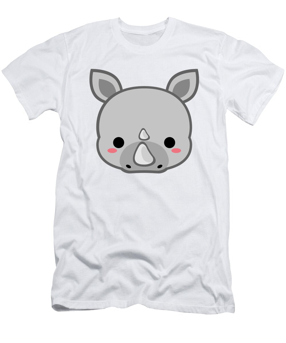 Cute White Rhino Alien3287 T-Shirt