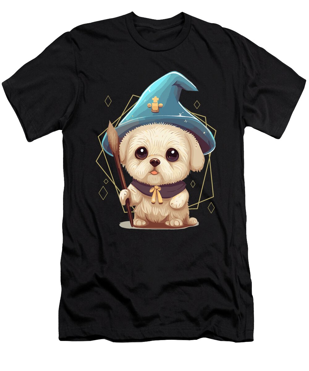 Cute Wizard Dog Roleplaying Dice Nerdy Rpg for Studi Alex T-Shirt