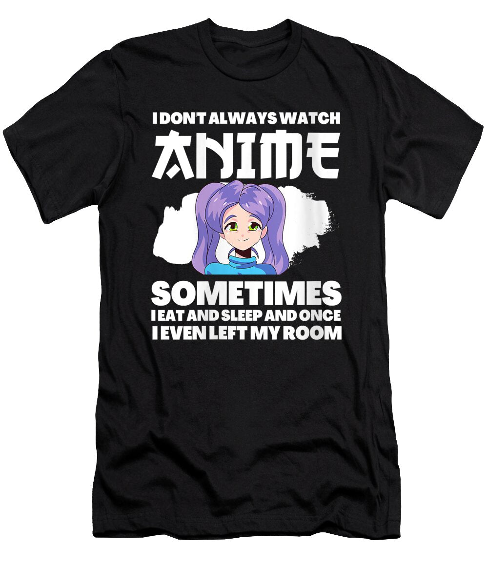 Cute Womens Funny Japanese Anime Manga Kawaii Watch Anime Funny Ezone Prints T-Shirt