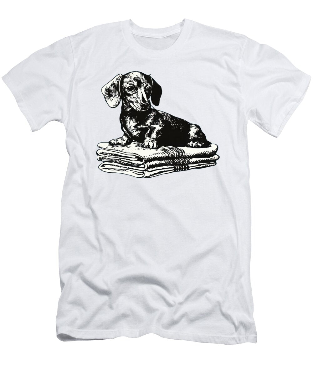 Dachshund Resting on Newspapers Beautiful Things T-Shirt