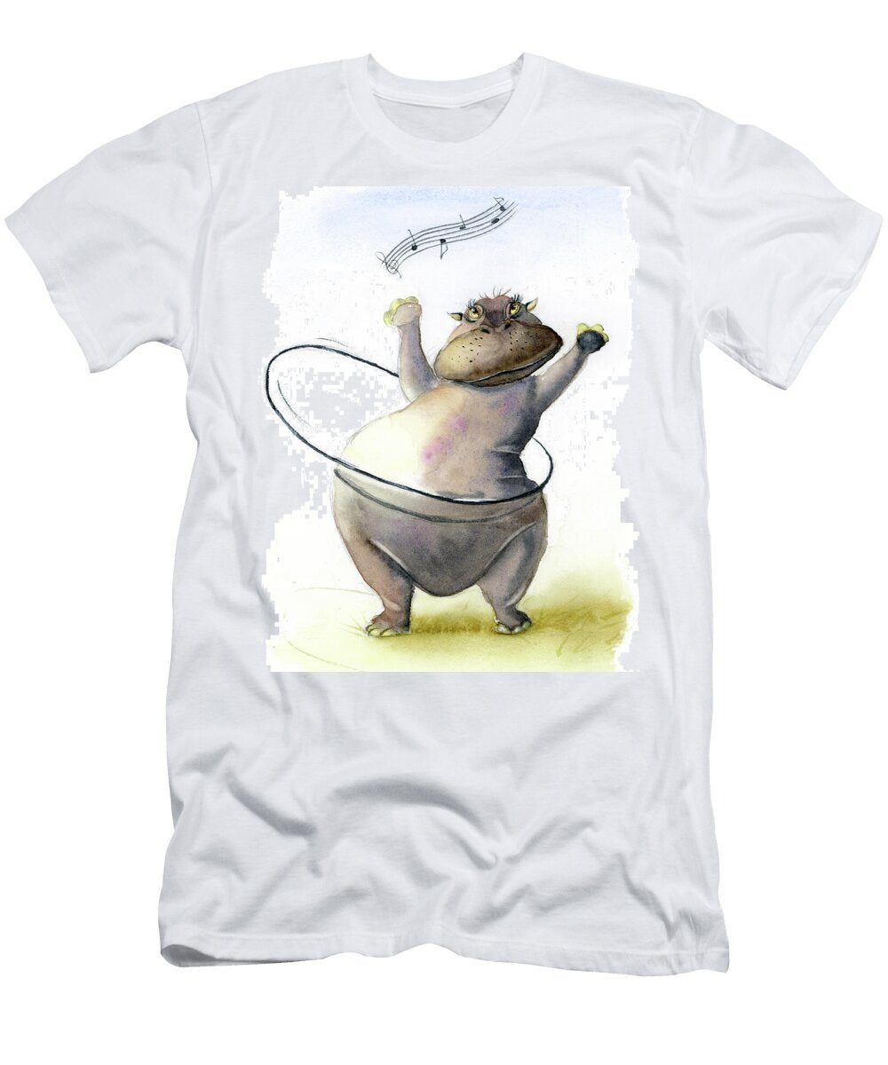 Dancing Hippo Paintis Passion T-Shirt