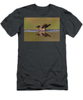 Dark Capped Bulbul Bathing in Shallow Water Zimanga Game Ann Steve Toon Natureplcom T-Shirt