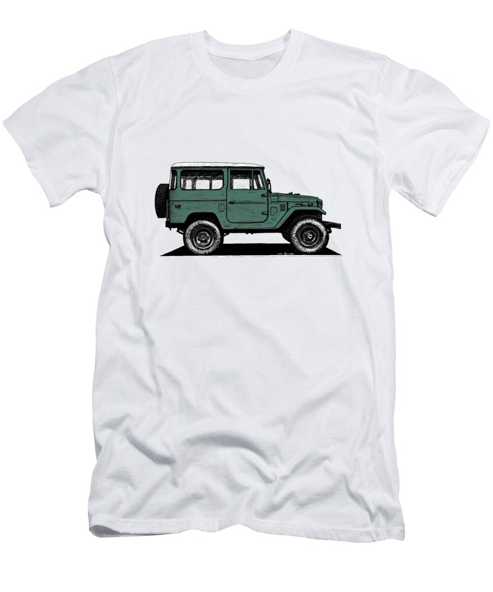 Dark Green Toyota Fj40 Jesse Clark T-Shirt