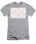 Dark Pink and White Wacky Retro Circle Pattern Petite Pattern Minimal Graphic Designs T-Shirt