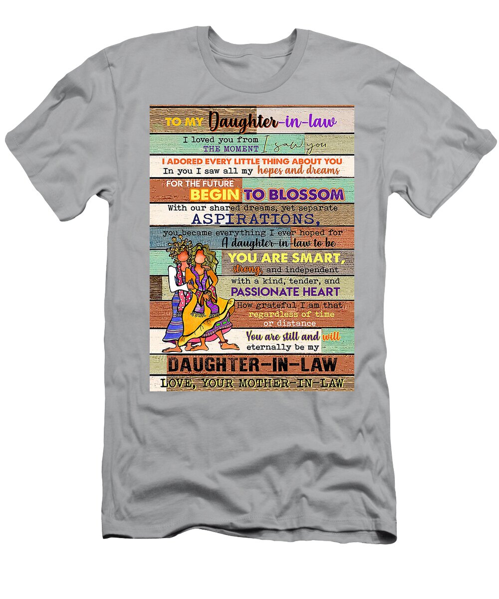 Daughter in Law Daughter in Law Wacky Woman I Love You Gambrel Temple T-Shirt