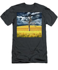 Dead Tree Among Rapeseed Field Manfred Voss T-Shirt