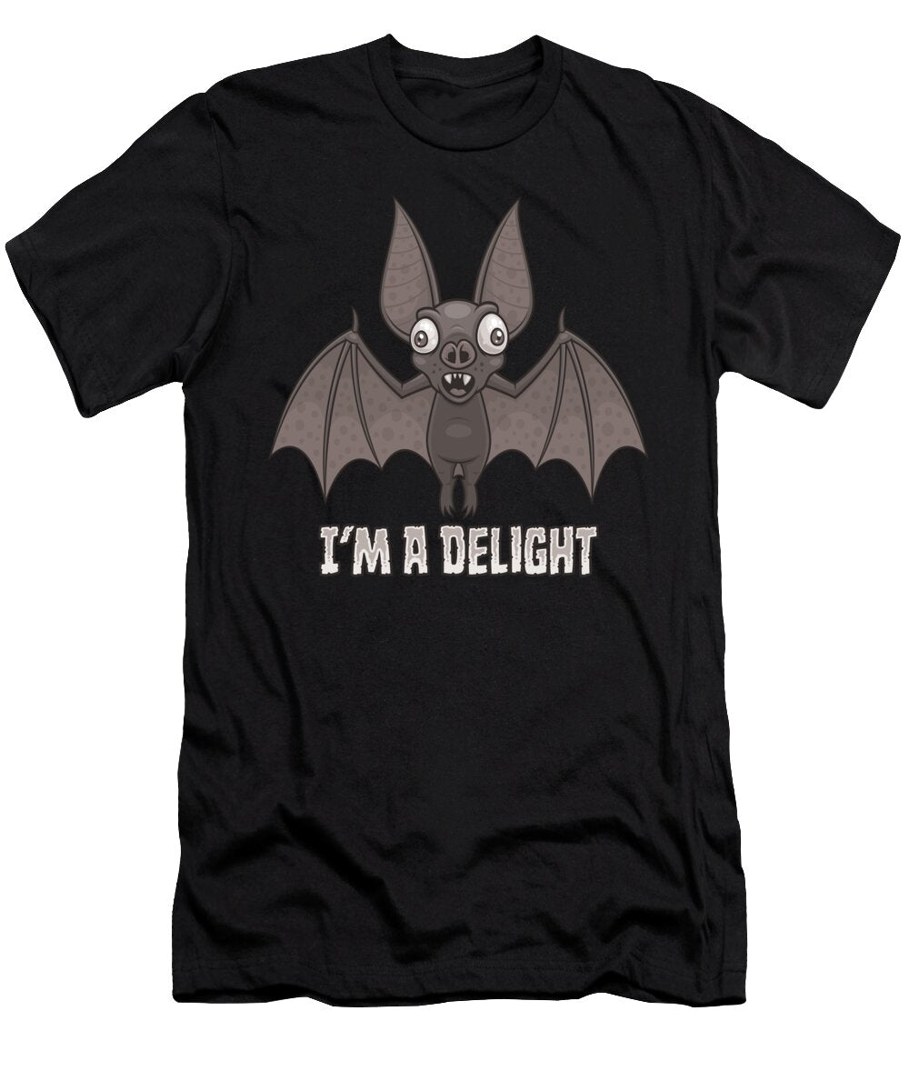 Delightfully Derpy Vampire Bat John Schwegel T-Shirt