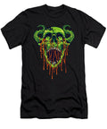 Demon Devil Zombie Skull with Blood Illustrations Licensed Art T-Shirt