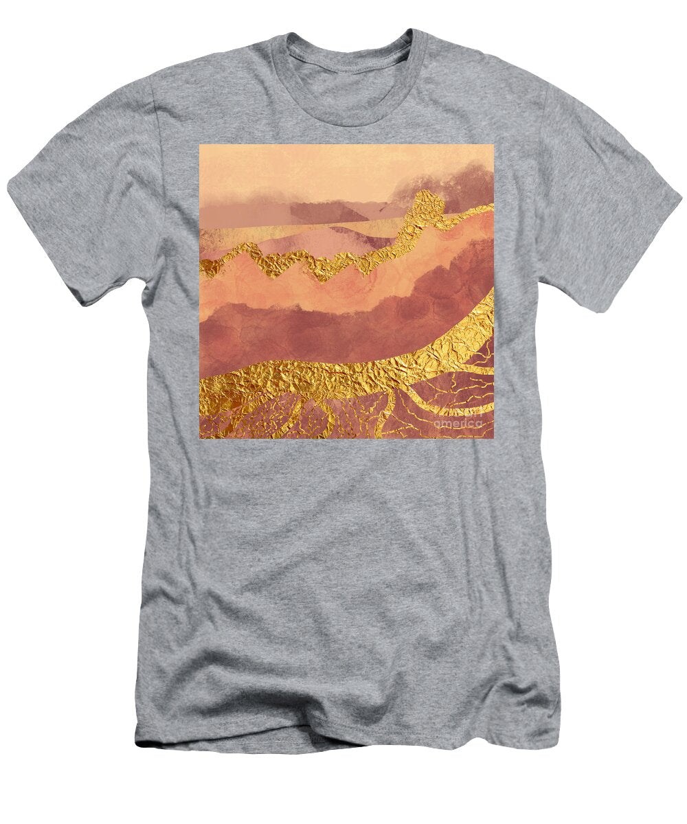 Desert Abstract Mountain Landscape Sparrows End T-Shirt