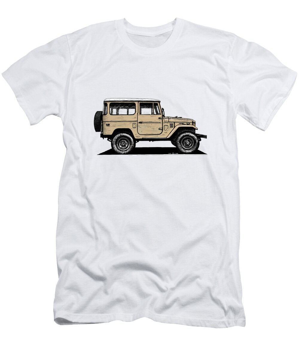 Desert Beige Toyota Fj40 Jesse Clark T-Shirt