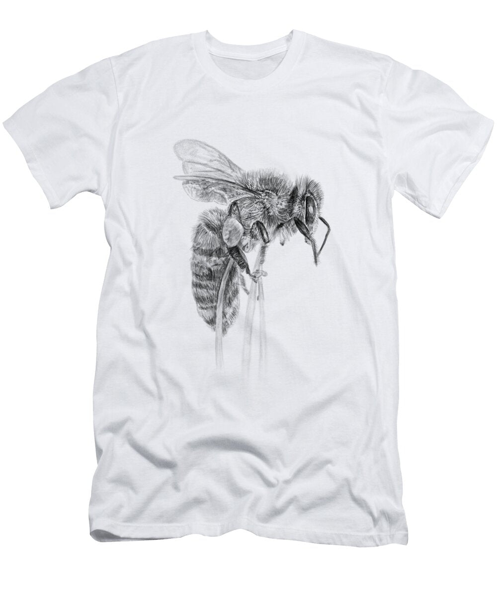 Detailed Bee Study in Pencil Ermir Kolonja T-Shirt