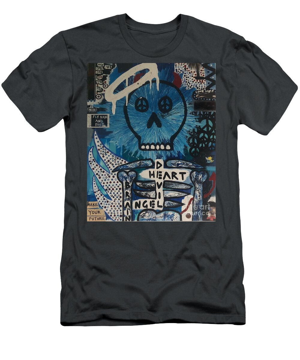 Devil Brain Angel Heart Devil Heart Angel Brain Ava Tye T-Shirt
