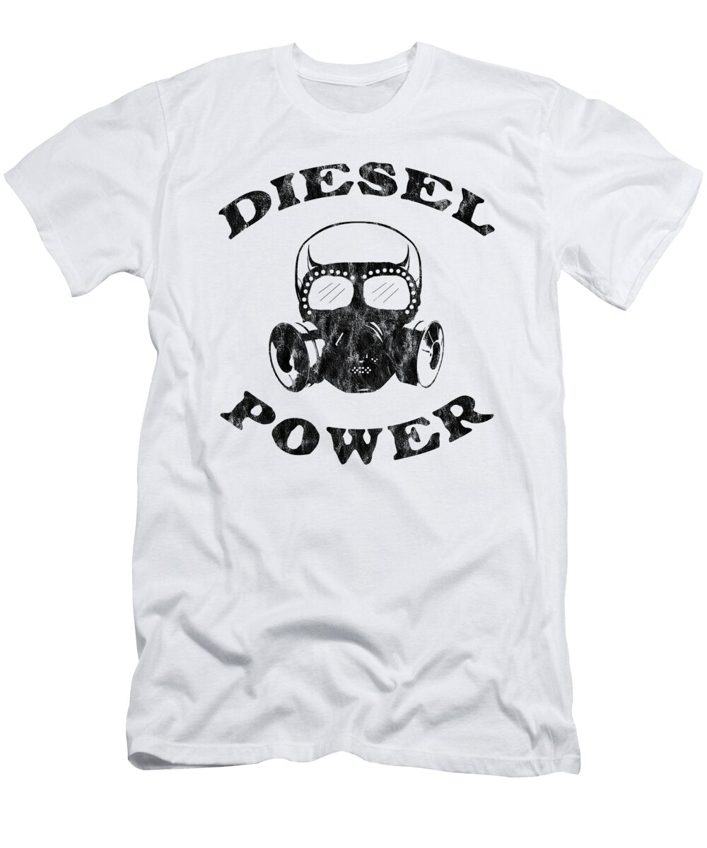 Diesel Power Gas Mask Skull Truck Offroad Black Glass Henry B T-Shirt