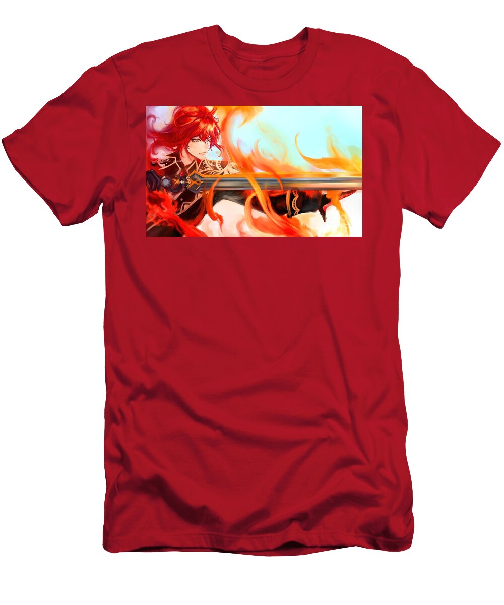 Diluc From Genshin Impact Clark Chelsea T-Shirt