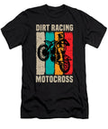 Dirt Racing Motocross Retro Sunset Gift Licensed Art T-Shirt