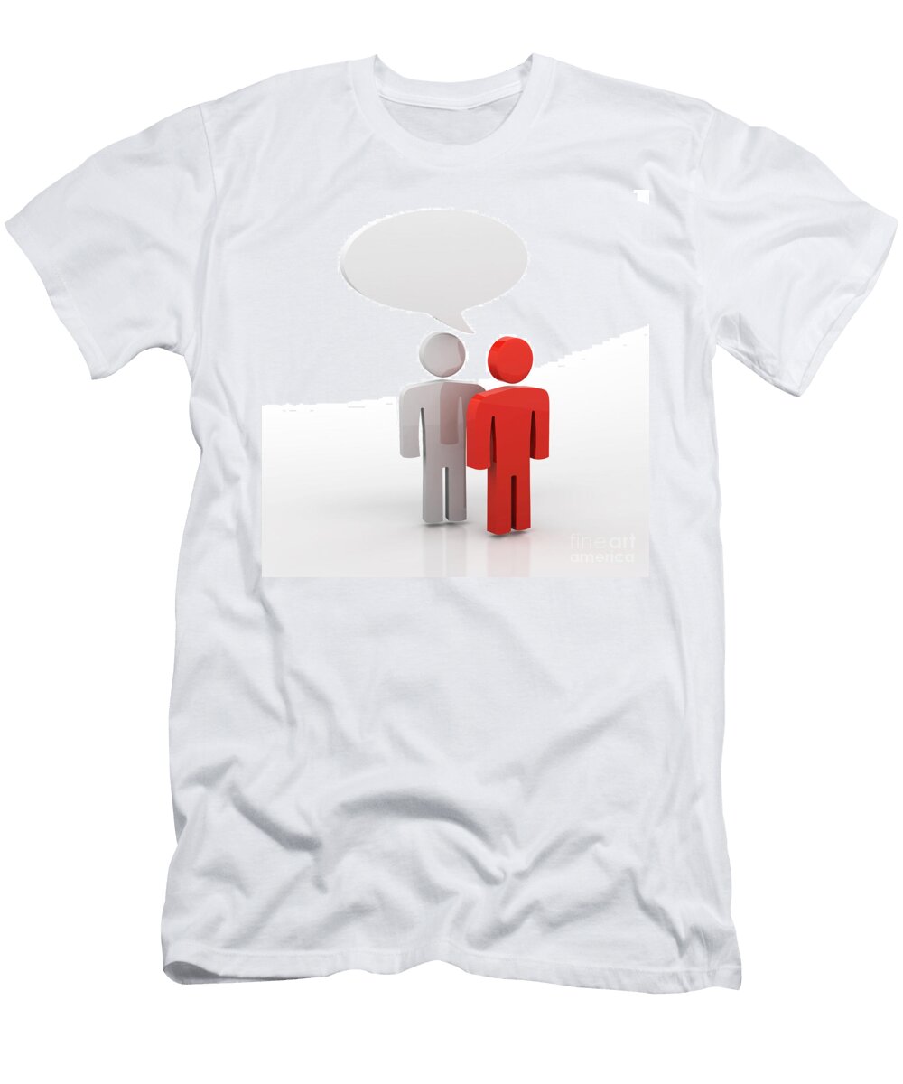 Discussion Blank Speech Bubbles Photocreo Michal Bednarek T-Shirt