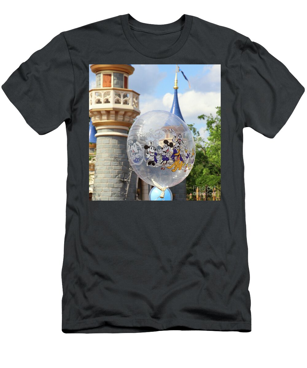 Disney Balloon At Magic Kingdom 2622 Jack Schultz T-Shirt