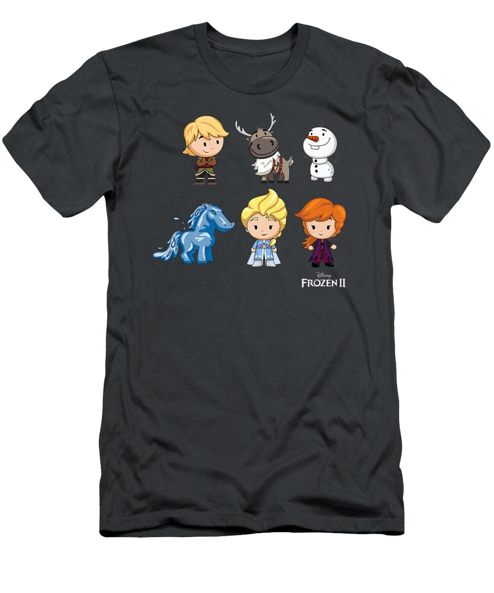 Disney Frozen 2 Chibi Character Lineup Malcop Safaa T-Shirt