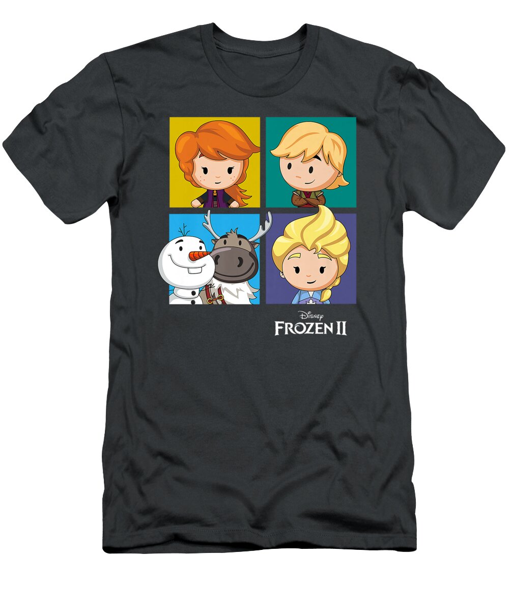 Disney Frozen 2 Chibi Character Panels Malcop Safaa T-Shirt