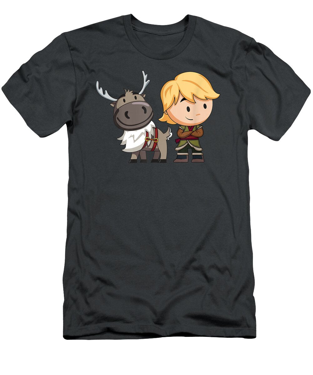 Disney Frozen 2 Sven and Kristoff Chibi Art Andrex Adale T-Shirt