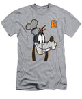 Disney Goofy Orange Outline Portrait Dru Elowyn T-Shirt