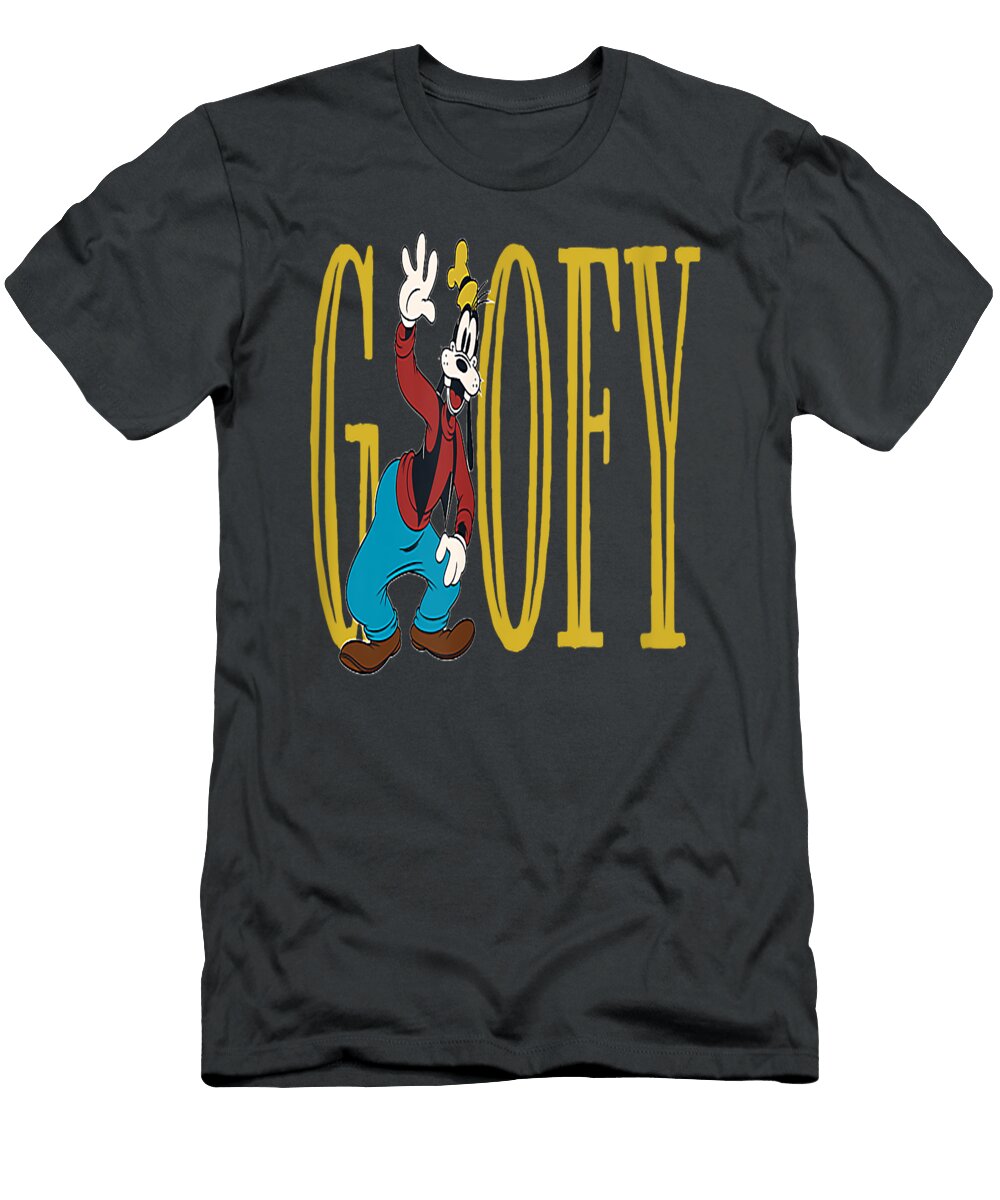 Disney Mickey and Friends Goofy Lettering Classic Finlac Rhaia T-Shirt